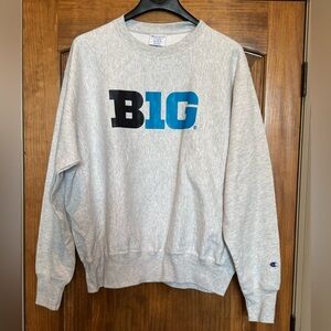 NWT NCAA Big 10 Champion Gray Men's Sweatshirt